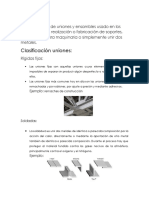 Diferentes Tipos de Uniones y Ensambles Usado en Los Metales