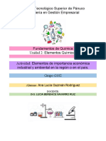 Investigación Elementos de Importancia Económica Industrial y Ambiental