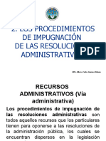 Los Procedimientos de Impugnación de Las Resoluciones Administrativas