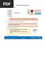 D3 A2 SESION Estimamos y Medimos La Capacidad de Los Recipientes.