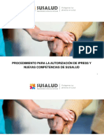 Procedimiento para La Autorización de Ipress y Nuevas Competencias de Susalud