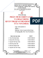 Phân Tích Chiến Lược Và Hoạt Động Quản Trị Quan Hệ Khách Hàng Của Vinamilk