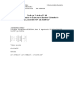 Tpnº 13 Método de Eliminacion de Gauss