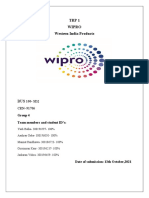 WIPRO Company Report Project