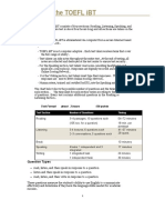 About The TOEFL iBT - Re