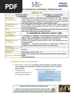 Actividad Educ. Religiosa 2° Año Semana 34