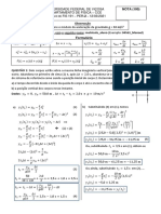 FIS191 Prova 1 Resolvida PER2