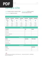 Site Diary Weekly Summary 2022 10 24