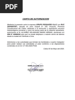 CARTA DE AUTORIZACION Chimbote 