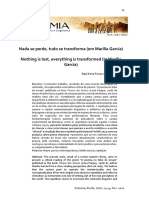 Nada Se Perde, Tudo Se Transforma (Em Marília Garcia)