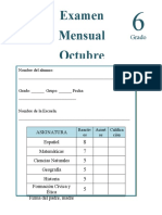 6° EXAMEN MENSUAL DE OCTUBRE 2022-2023