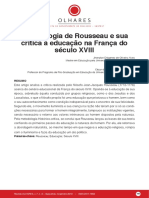 A Pedagogia de Rousseau e Sua Crítica À Educação Na França Do Século XVIII