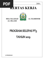 Contoh KERTAS KERJA PROGRAM SELEPAS PT3