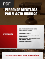 Personas Afectadas Por El Acto Juridico