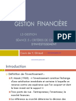 Cours de Gestion Financière L3 Gestion