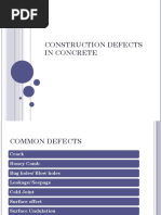 Construction Defects in Concrete