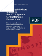 Changing Mindsets To Realize The 2030 Agenda For Sustainable Development