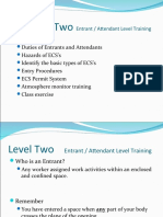 (ECS) Entrant and Attendant Level Training