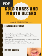 4 Cold Sores and Mouth Ulcers