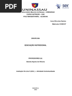Ivero Silva Dos Santos - Aol 5 - Projetoeducação Nutricional