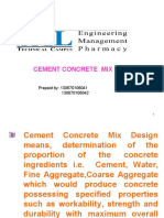 Cement Concrete Mix Design