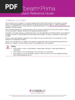 Vbeam Prima Quick Reference Guide