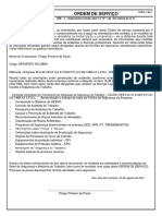 Ordem de Serviço - JOSE PEDRO PEREIRA DA SILVA SERVENTE