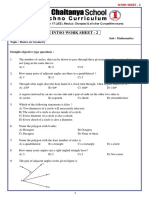 8 - Class INTSO Work Sheet - 2 - Basics On Geometry