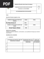 Acta de Empalme Grupo