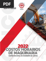 Catalogo de Costos Horario de Maquinaria 2022