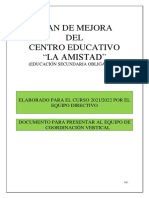 Plan de Mejora