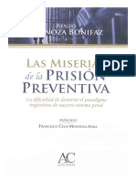 LAS MISERIAS DE LA PRISIÓN PREVENTIVA Espinoza Bonifaz 2020