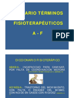 Glosario Fisioterapeuta