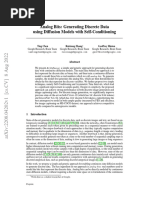 Analog Bits: Generating Discrete Data Using Diffusion Models With Self-Conditioning