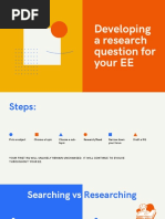 Developing A Research Question