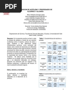 Informe No. 4 Obtención de Acetileno