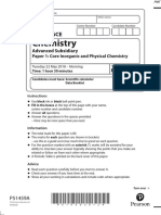 June 2018 QP - Paper 1 Edexcel Chemistry As-Level