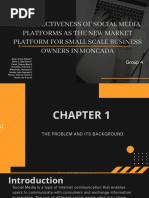 The Effectiveness of Social Media Platforms As The New Market Platform For Small Scale Business Owners in Moncada