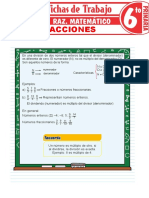 Fracciones para Sexto Grado de Primaria