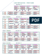 Horario Clases Virtuales 2021