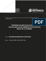 Representaciones Sociales Del Éxito y Fracaso Escolar en Ambientes Virtuales en El Marco de La Pandemia