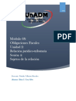 Módulo 08: Obligaciones Fiscales Unidad 2: Relación Jurídico-Tributaria Sesión 4: Sujetos de La Relación