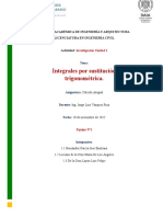 Integrales Por Sustitucion Trigonométricas