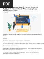 Tutorial CRUD Usando Node JS, Express, React JS y MySQL (Full-Stack) 2
