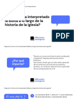 ¿Cómo Se Ha Interpretado La Biblia A Lo Largo de La Historia de La Iglesia