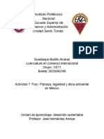 Actividad 7. Pobreza, Legalidad y Ética Ambiental en México