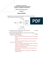 Queue Theory Question and Answers