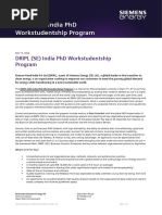 DRIPL (SE) Workstudentship Program - External Circular