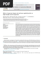 Effects of Sugarcane Bagasse Ash and Nano Eggshell Powder On High Strength Concrete Properties