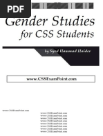 Gender Studies Notes (Syed Hammad Haider)